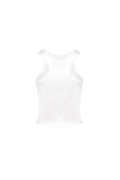 White Irregular Vest - ANN ANDELMAN