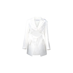 White Openwork Revealing Suit - ANN ANDELMAN