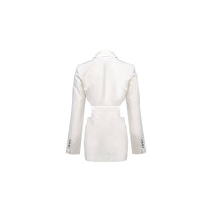 White Waist Cutout Suit - ANN ANDELMAN