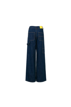 Wide-Leg Jeans Blue - ANN ANDELMAN