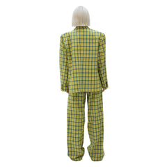 Yellow Plaid Blazer Jacket - ANN ANDELMAN