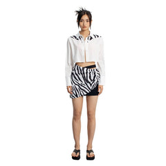 Zebra Print Skirt - ANN ANDELMAN